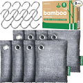 Activated Charcoal Odor Absorber, 8 Pack w Hooks Nature Odor Eliminator by Innmily