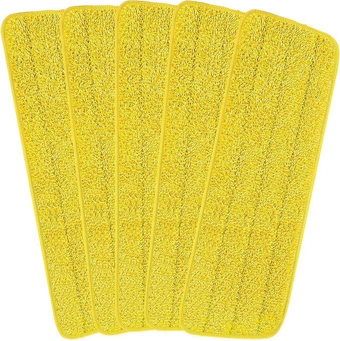 16.5 inch Reusable Mop Pads Microfiber Spray Mop Replacement Heads by H-Gamely