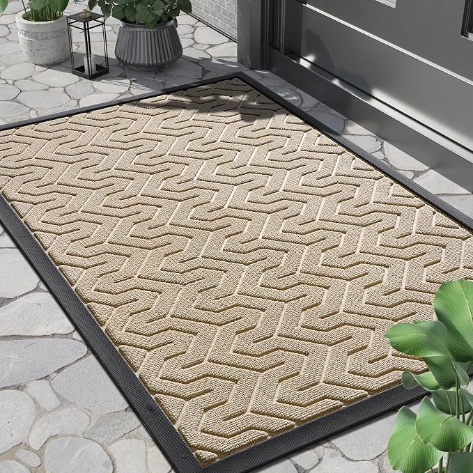 Yimobra Front Door Mat Outside Entrance 29.5x17, Waterproof Heavy Duty Outdoor by Yimobra