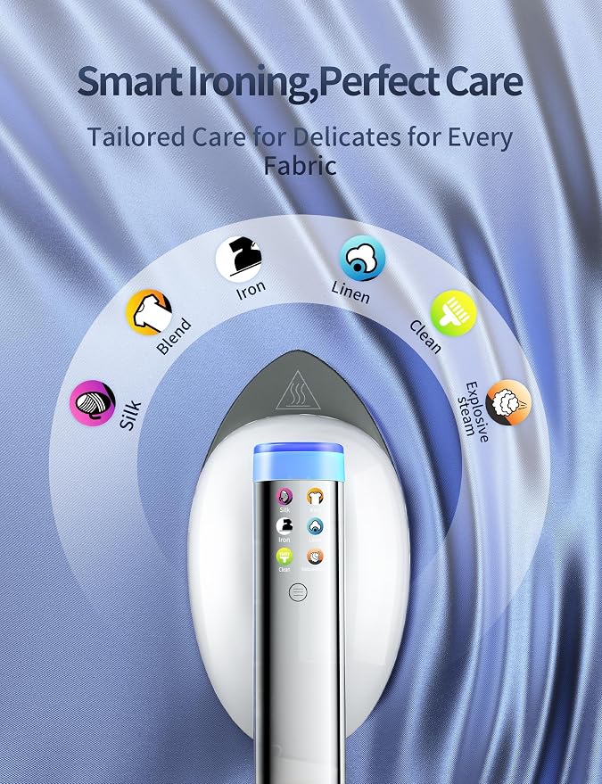 Sundu 1500W Steamer for Clothes, 2-in-1 Vertical & Flat Iron Clothes Steamer - Image 3