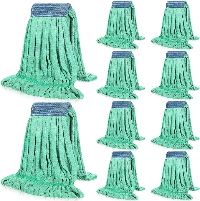 Lallisa 10 Pcs Commercial Mop Head Replacement Tube Microfiber Mop Heads by Lallisa