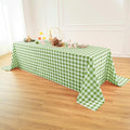 Classic Gingham Buffalo Tablecloth Fabric by Essifunia