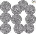Stainless Steel Scrubber Scrubbing Scouring Pad Sponges Clean Pot Pan and Steel by GUEICN