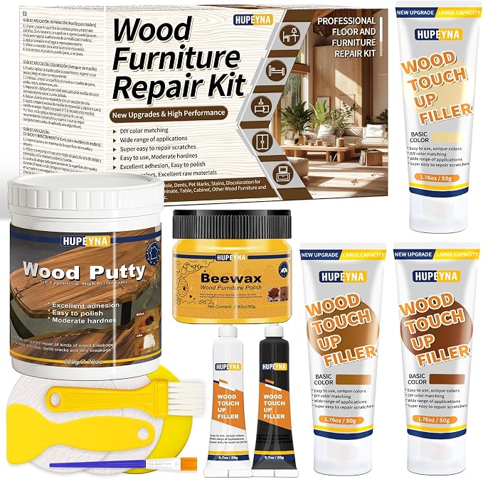 Wood Repair Kit, Wood Furniture Repair Kit, Wood Filler, Wood Putty and by HUPEYNA