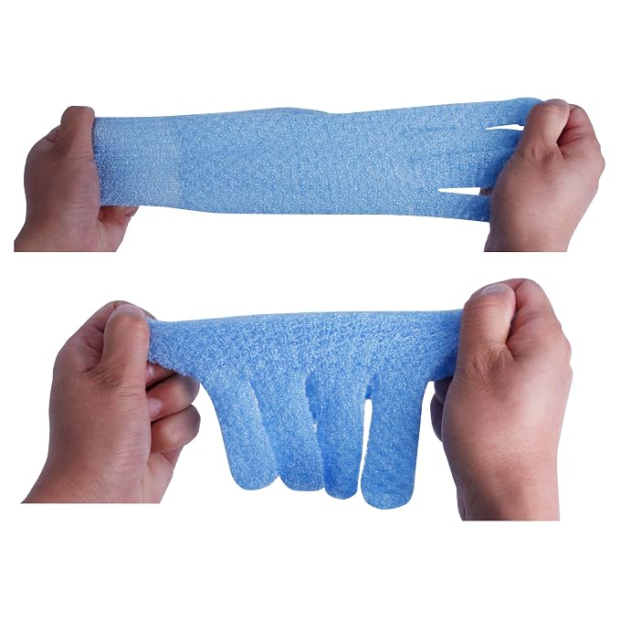 EvridWear Exfoliating Dual Texture Bath Gloves - Image 3