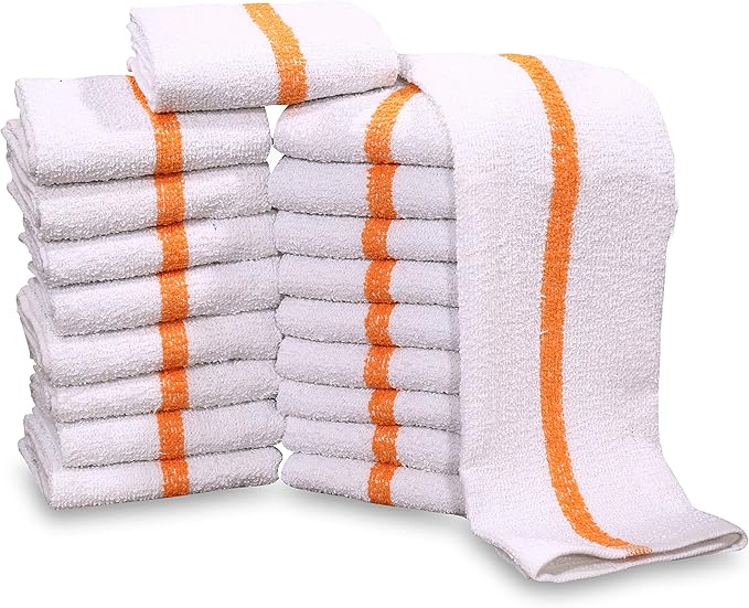New Cotton Blend White Restaurant Bar Mops Kitchen Towels - Image 5