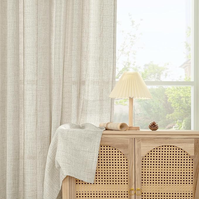 YoungsTex Linen Curtains 45 Inch Length - Image 9