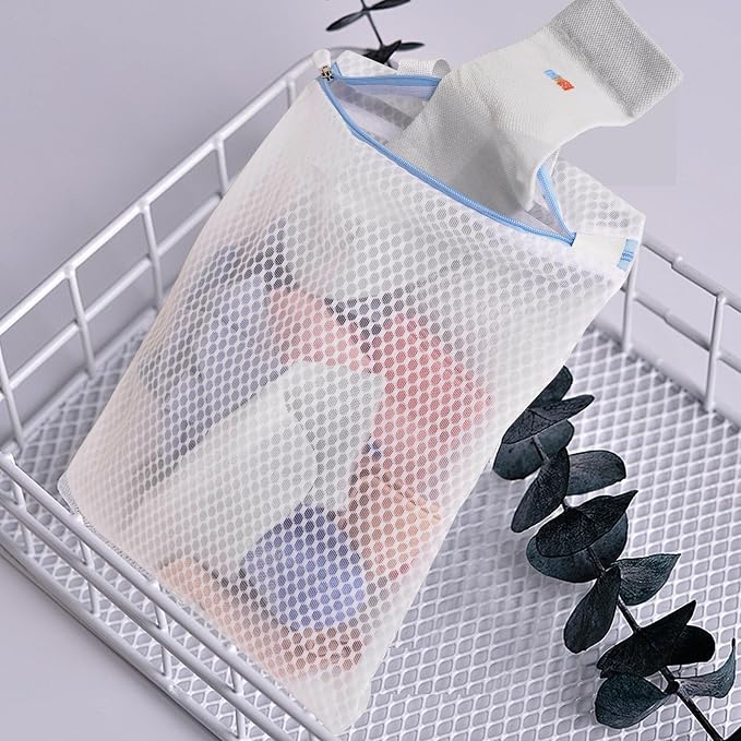 3 Pack Hanging Mesh Laundry Bags - Image 6