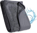 JOYMOOP Microfiber Towels for Cars, Dark Gray Reusable Car Towel, Quick Drying by JOYMOOP