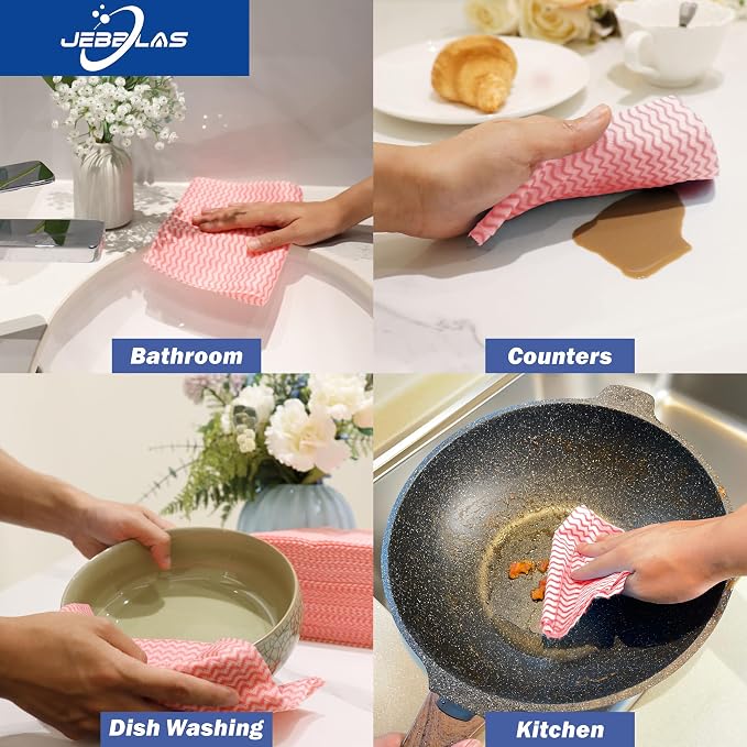 JEBBLAS Reusable Cleaning Cloths Handi Wipes Reusable Cloths Dry Cleaning - Image 6