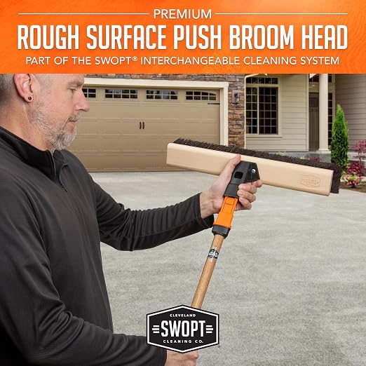 SWOPT 18" Premium Rough Surface Push Broom Head - Image 5