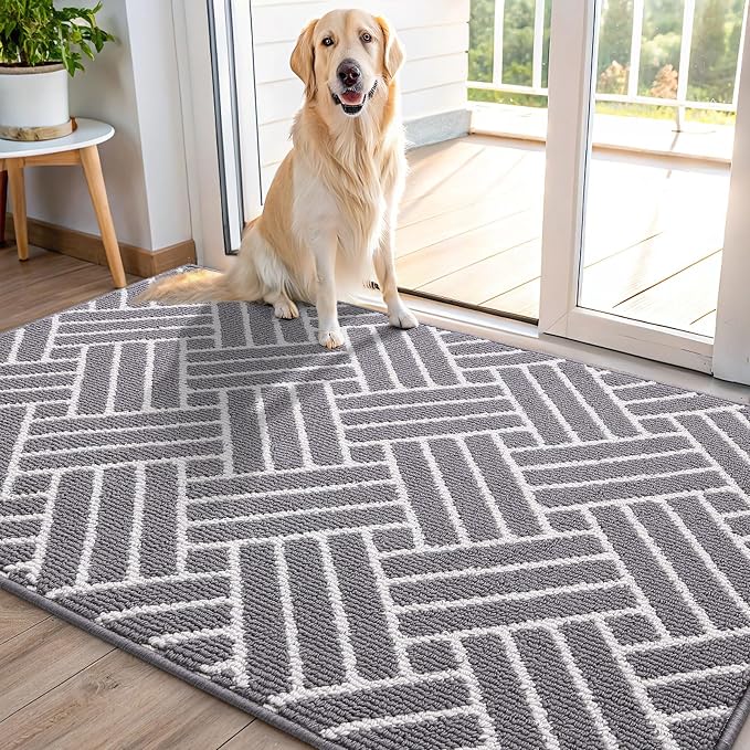 OLANLY Indoor Door Mat, 48x32 Inch, Dirt Resistant and Absorbent, Non-Slip by OLANLY