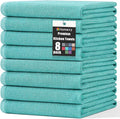 Homaxy Premium Kitchen Towels, Large Cotton Kitchen Hand Towels, Flat and Terry by Homaxy