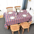 Classic Gingham Buffalo Tablecloth Fabric by Essifunia