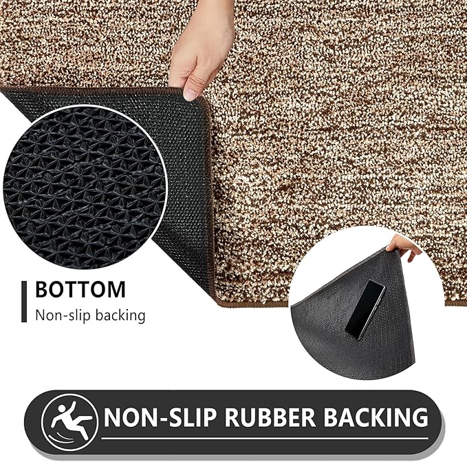 REFETONE Indoor Doormat, Front Door Mat 20"x32" Absorbent Rubber Backing Non - Image 5