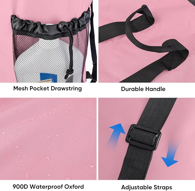 BALEINE 150L Laundry Bag Backpack, 900D Oxford Fabric Large Travel Laundry Bags - Image 4