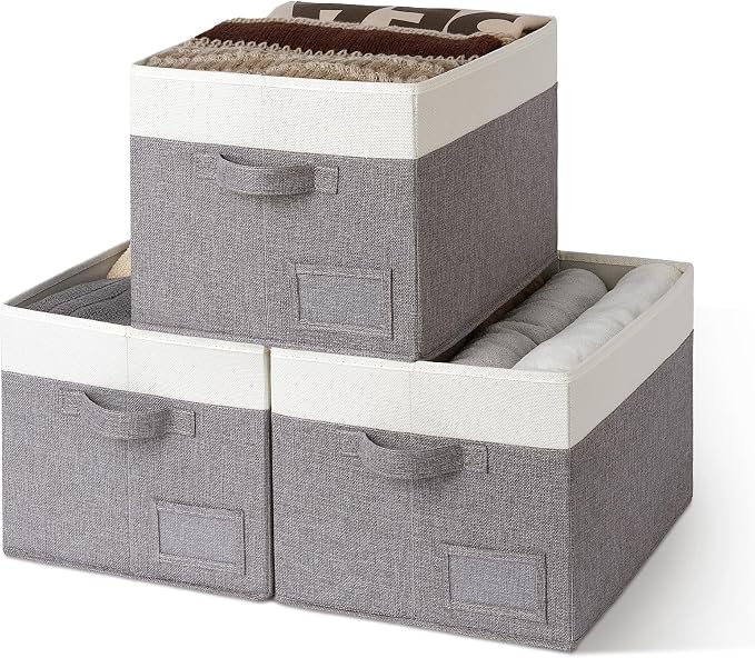 GRANNY SAYS Storage Baskets for Shelves, Fabric Storage Bins for Clothes by GRANNYSAYS