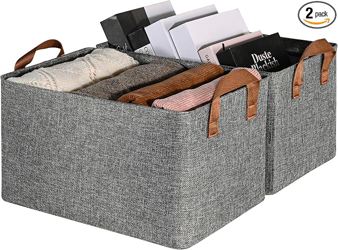 GRANNY SAYS Storage Baskets for Shelves, Closet Organizer Bins, Clothes Storage by GRANNYSAYS