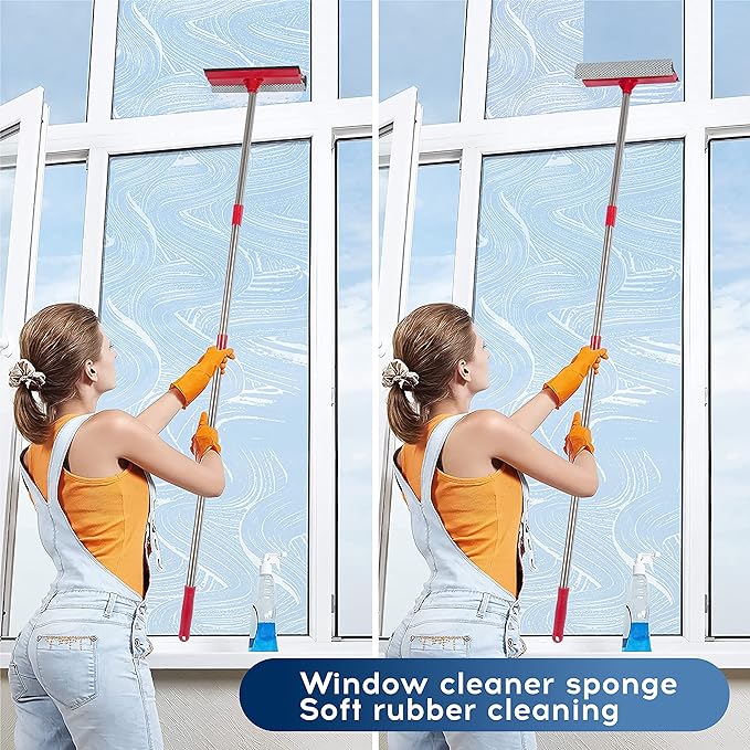 DSV Standard Window Squeegee, 2-in-1 Window Cleaner - Image 5