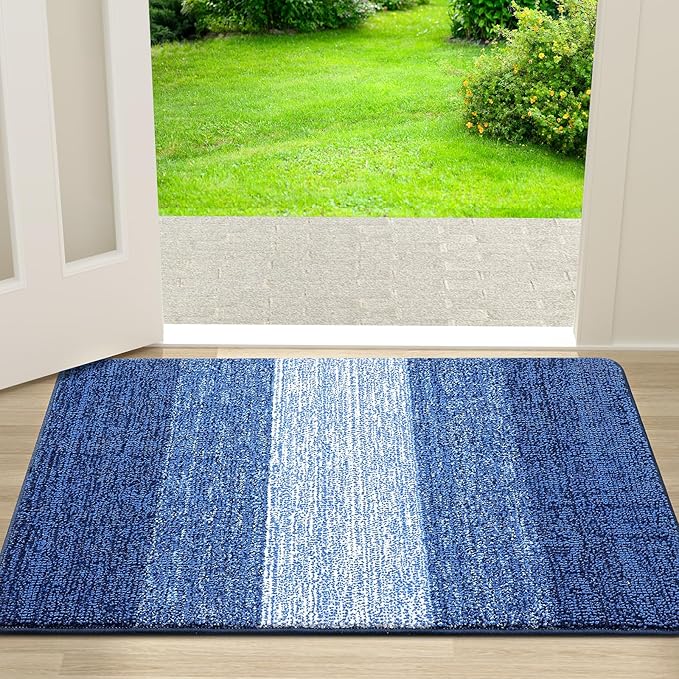 Kitinjoy Indoor Outdoor Door Mat, 30x17 Non-Slip Absorbent Dirt Trapper by Kitinjoy