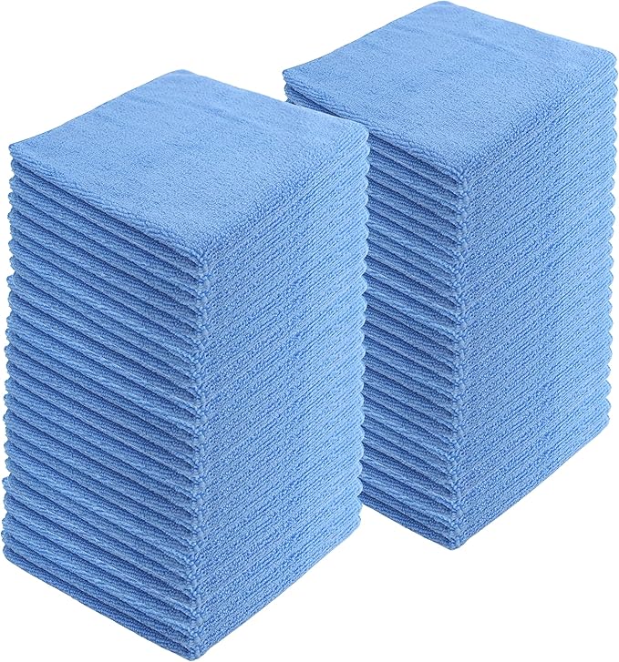 Microfiber Cleaning Cloths, 240 Pack, All-Purpose, Highly Absorbent, Washable by JDHomease