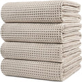 POLYTE Microfiber Oversize Quick Dry Lint Free Bath Towel, 60 x 30 in, 4 Pack by Polyte