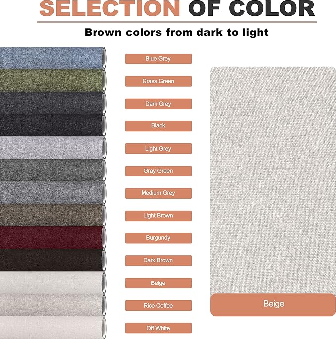 Fine Linen Fabric Patches, Self-Adhesive, Extra Large 12x40 Inch, - Image 4
