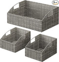Ollieroo Rattan Storage Baskets, Handwoven Wicker Storage Bins by Ollieroo