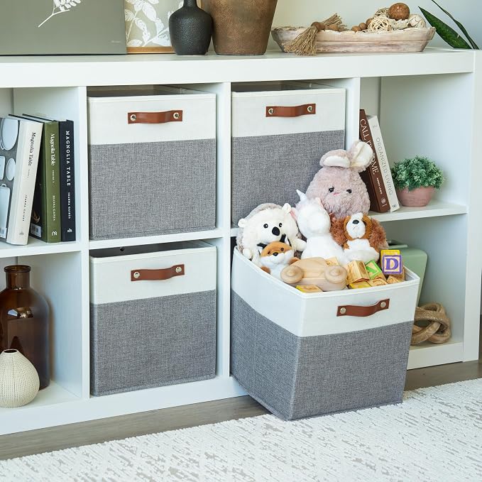 OrganiHaus 12x12 Fabric Storage Bins - Image 3