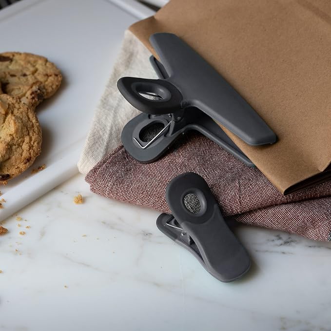 COOK WITH COLOR Bag Clips, Heavy Duty Chip Clip and Refrigerator Magnet Clips - Image 3