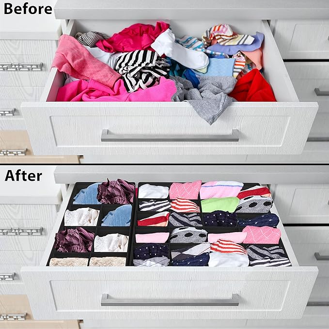Simple Houseware 4-Pack Drawer Organizer Set - Image 3