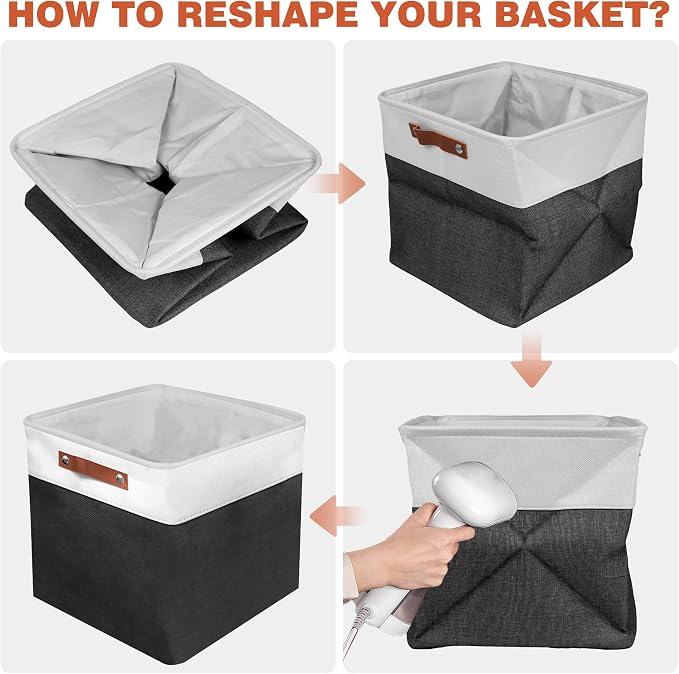 13in Open Fabric Storage Basket - Image 7