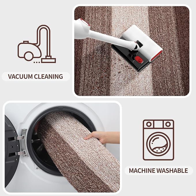 Kitinjoy Indoor Outdoor Door Mat, 48x32 Non-Slip Absorbent Dirt Trapper - Image 5