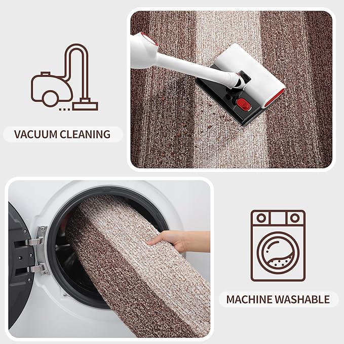 Kitinjoy Indoor Outdoor Door Mat, 48x30 Non-Slip Absorbent Dirt Trapper - Image 5