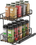Simple Houseware 2-Tier Spice Rack Slide Out Wire Basket Drawer Organizer by SimpleHouseware