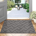 hicorfe Dirt Trapper Indoor Doormat, Non Slip Backing Washable Door Mats by Hicorfe
