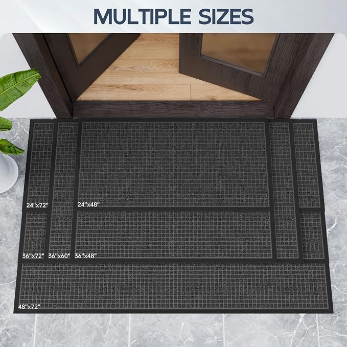 Amyracel Welcome Mat Indoor Door Mat, Heavy Duty Outdoor Mats - Image 7