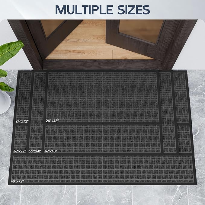 Amyracel Front Door Mat Outside Entrance, Heavy Duty Rubber Backing Door Mats - Image 7