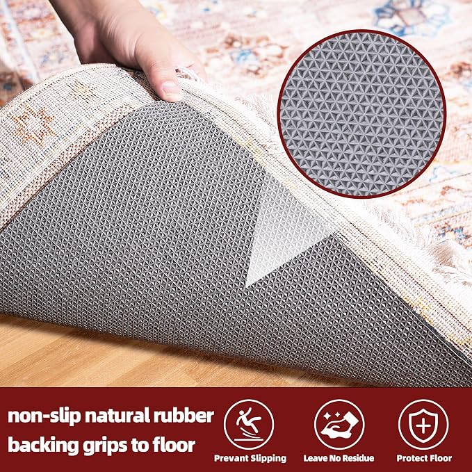 BAGAIL Felt and Natural Rubber Backing Rug Pads 1/8” Thick, 5 x 7 Ft Non Slip - Image 4