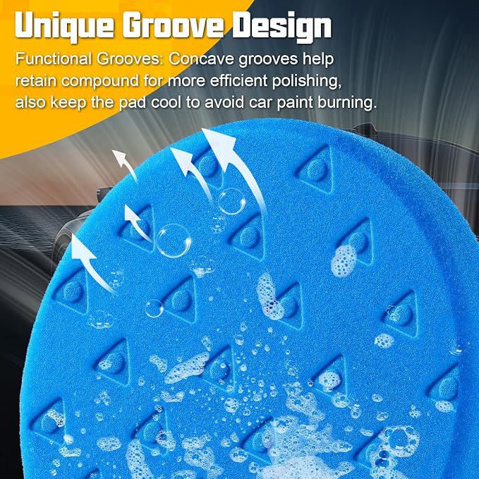 8 Pcs Polishing Pads, Buffing Pads 5.5 Inch 138mm - Image 3
