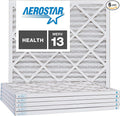 Aerostar 22x22x1 MERV 13, Pleated Air Filter, Box of 6, Made in the USA by AirFiltersDelivered