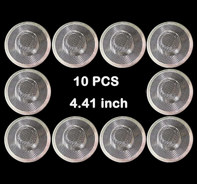 10Pcs Metal Mesh Kitchen Sink Strainer, 4.41" Stainless Steel Slop Basket - Image 6