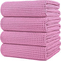 POLYTE Microfiber Oversize Quick Dry Lint Free Bath Towel, 60 x 30 in, 4 Pack by Polyte