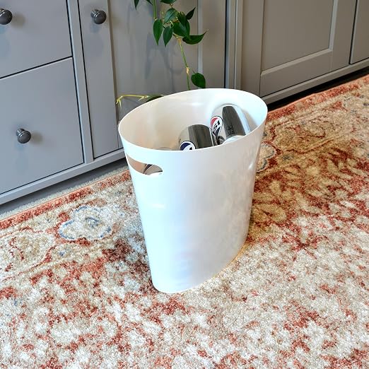 Youngever 2 Gallon Slim Trash Can, Plastic Garbage Container Bin, Small Trash - Image 3