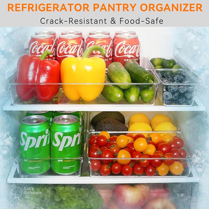 8-Pack Clear Plastic Drawer Organizer Trays – Large Dividers - Image 4