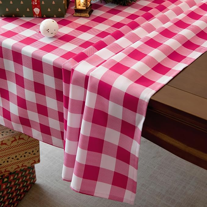 Classic Gingham Buffalo Tablecloth Fabric - Image 8