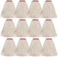 Matthew Cleaning 24oz 12Pack Cotton Mop Head Replacement, Looped-Open String by MATTHEWCLEANINGPRODUCTS