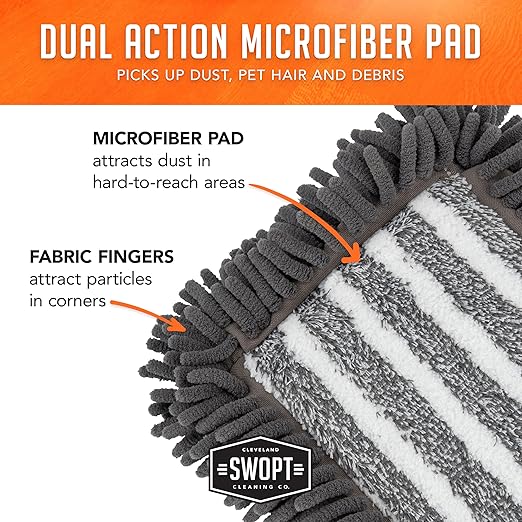 SWOPT 18” Microfiber Dust Mop Refill – Cleaning Pad - Image 9