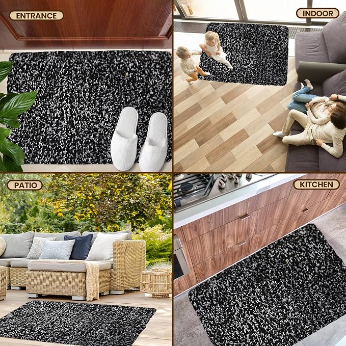 Premium Microfiber Indoor Door Mat – 32"x48" Washable Entry Mat, Waterproof - Image 7