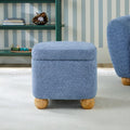 Walker Edison Linley Contemporary Small Storage Bouclé Ottoman by WalkerEdison
